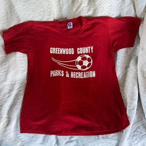 Vintage 80s RUSSELL ATHLETIC 50/50 SOCCER T-SHIRT